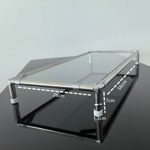 Kính cường lực và khung kim loại máy tính để bàn tổ chức máy tính chủ hiển thị đứng Riser - Product Image 5