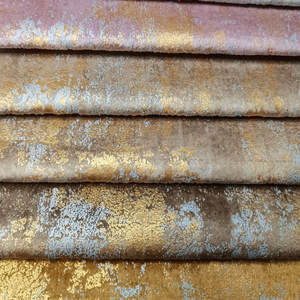 Hxe # सस्ता मखमल कपड़े ठोस रंग मखमली सोफे पर्दे सामग्री सोने को अवरुद्ध कर घरेलू कपड़ा नया डिजाइन मखमली सोफा - Product Image 3