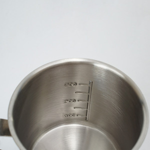 Taza Medidora de Acero Inoxidable 304 Lijian, 300 ml, Graduada, Resistente al Calor, para Café Latte Art - Product Image 2
