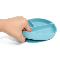 Chinois Meilleure Vente Silicone Bébé Assiette Ventouse Vaisselle pour Enfants Bébé Assiette De Nourriture
