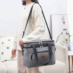 Sac isotherme pour pique-nique en plein air, sac à lunch imperméable en EVA à double couche d'isolation thermique - Product Image 3