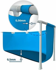 <span class=keywords><strong>Piscina</strong></span> <span class=keywords><strong>Intex</strong></span> 28272 Grande con Marco de PVC, 3m*2m*0.75m, <span class=keywords><strong>Piscina</strong></span> Rectangular Elevada para Jardín Exterior, Diversión Acuática Familiar - Product Image 5