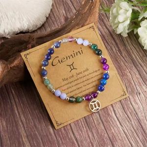 Pulseras <span class=keywords><strong>de</strong></span> Piedras <span class=keywords><strong>de</strong></span> <span class=keywords><strong>Cristal</strong></span> Curativas <span class=keywords><strong>de</strong></span> las 12 Constelaciones del Zodiaco, con Cuentas <span class=keywords><strong>de</strong></span> <span class=keywords><strong>Cristal</strong></span> <span class=keywords><strong>de</strong></span> 8mm, para Regalo, Venta al por Mayor - Product Image 4