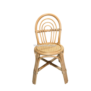 Silla de mimbre natural hecha a mano para niños, asiento infantil para fiestas de cumpleaños y eventos, hecho en Vietnam. - Product Image 3