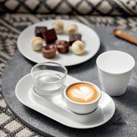 Assiettes de Dîner en Céramique Blanches de Luxe pour Hôtels et Traiteurs, Haute Qualité, 5-14 Pouces, Assiettes Rondes en Céramique pour Mariages, Lots d'Assiettes