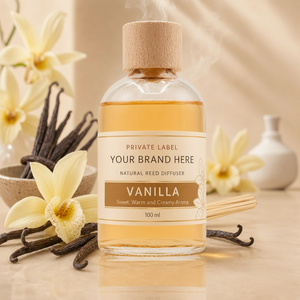 Diffusore di Aromi alla Vaniglia con Etichetta Privata 100ml OEM |   Deodorante per Ambienti Mikado, Fragranza per la Casa |   Spagna UE - Product Image 3