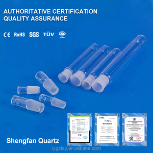أنبوب اختبار زجاجي من الكوارتز السيليكا عالي الجودة مع غطاء للبيع بالجملة - Product Image 1