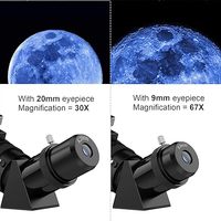 Portable 80m Powerful Optical Telescope for Kids Compact Travel Space Equipment for Backpack Astronomy Sports & Entertainment