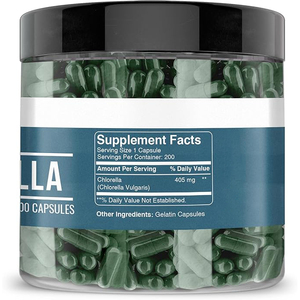 Capsules de spiruline de chlorelle biologique de marque privée OEM Capsule de spiruline d'algues naturelles de musculation de soutien - Product Image 3