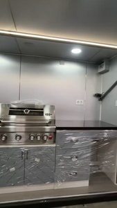 Ensemble d'armoires <span class=keywords><strong>de</strong></span> cuisine extérieure modernes <span class=keywords><strong>de</strong></span> haute qualité, cave à vin, barbecue, îlot <span class=keywords><strong>de</strong></span> patio, armoire personnalisée, four à <span class=keywords><strong>pizza</strong></span>, mélamine - Product Image 3