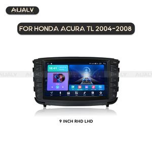 Cadre de 9 pouces pour HONDA Acura TL 2004-2008 Noir mat <span class=keywords><strong>Kit</strong></span> de montage de façade de radio de voiture DVD Tableau de bord Refitting Trim <span class=keywords><strong>Kit</strong></span> Installation Plaque de montage - Product Image 2