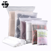 Haute qualité taille personnalisée fermeture éclair debout pochette sac expédition transparente vêtements fermeture éclair sac d'emballage