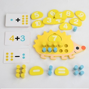 <span class=keywords><strong>Jeu</strong></span> de société éducatif numérique hérisson pour compter, outils pédagogiques mathématiques, jouets d'apprentissage Montessori pour enfants garçons et filles - Product Image 4