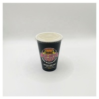 Gobelets en papier ciré à paroi simple de luxe en gros, 16 oz, 22 oz, 30 oz, pour boissons froides, thé, café, jus, eau, impression de logo avec couvercle