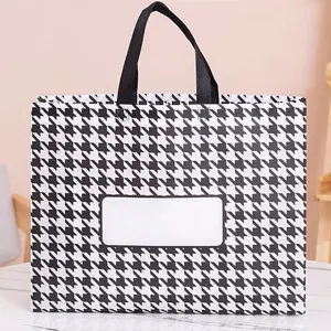 Borsa in tessuto pieghevole riutilizzabile in tessuto non tessuto shopping bag con stampa logo personalizzato tote bag con manico in corda