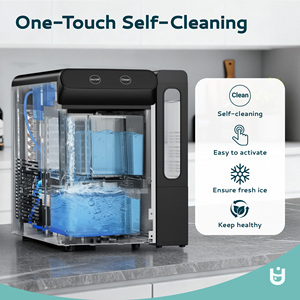 Machine à glaçons domestique ETL Wholesale 12 kg/jour, faible bruit, haute qualité, fabrication de glaçons en forme de pépites, pour comptoir - Product Image 3