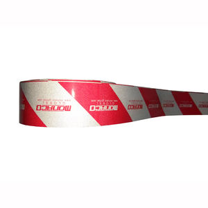 Ruban d'avertissement de sécurité réfléchissant haute visibilité imprimé personnalisé PET auto-adhésif <span class=keywords><strong>pour</strong></span> camions casques équipement personnalisé - Product Image 5