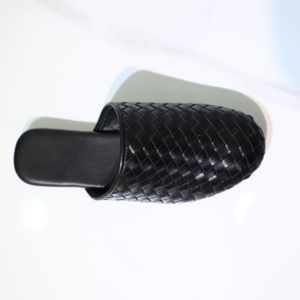 <span class=keywords><strong>Vania</strong></span>, mulas de cuero transpirables ligeras, tejidas a mano, verano, playa, invierno, primavera, Otoño, zapatos con punta estrecha, diseño superior de rafia - Product Image 6