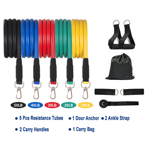 Factory <span class=keywords><strong>Fitness</strong></span> – Ensemble de 11 bandes de résistance élastiques en latex naturel pour l'entraînement de force à domicile ou en salle de sport - Product Image 2