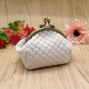 Borsetta corea con reticolo e paillettes borsa portaoggetti <span class=keywords><strong>a</strong></span> scacchi geometrico Mini portamonete <span class=keywords><strong>chiusura</strong></span> <span class=keywords><strong>a</strong></span> <span class=keywords><strong>scatto</strong></span> rossetto borsa da donna portafogli - Product Image 5