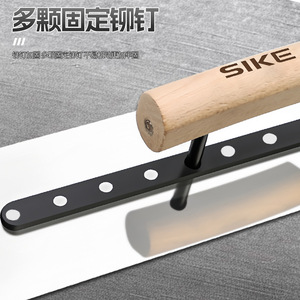 En gros, Spatule de plâtrage et de lissage en <span class=keywords><strong>acier</strong></span> inoxydable pour application de mastic, <span class=keywords><strong>pose</strong></span> de carrelage et maçonnerie, avec manche en bois - Product Image 4