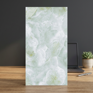 Glossy Fully Glazed Porcelain Floor Tiles Grofler Green 600x1200mm Grey Stone Interior Flooring - Product Image 4