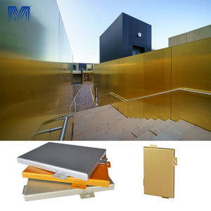 Panneaux en aluminium massif pour façade de bâtiment, design doré, <span class=keywords><strong>anti</strong></span>-corrosion, protection de sécurité, murs-rideaux, vente en gros - Product Image 3