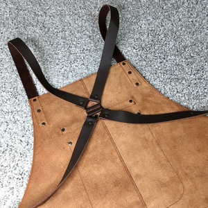 Tablier de barman en cuir véritable à sangle réglable pour tous les tabliers commerciaux - Product Image 4