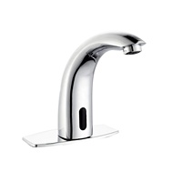 Robinet à capteur infrarouge sans contact, automatique, pour lavabo de salle de bain et toilettes publiques - Vente en gros