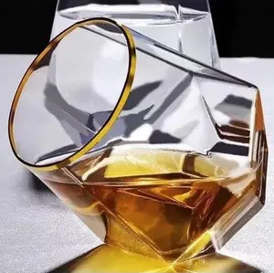 Crystal Custom Whiskey Shaped Tasting Whisky Glass Clear Glassware