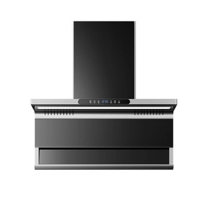 Hotte aspirante murale électrique en acier inoxydable à double aspiration supérieure en forme de 7, à évacuation ventilée, classe d'efficacité énergétique, pour restaurant - Product Image 3