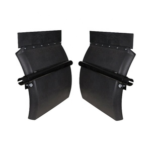 Nouveau garde-boue en plastique polyéthylène noir <span class=keywords><strong>Pino</strong></span> 24" x 29" avec kit de support tubulaire pour Kenworth pour Peterbilt - Product Image 5