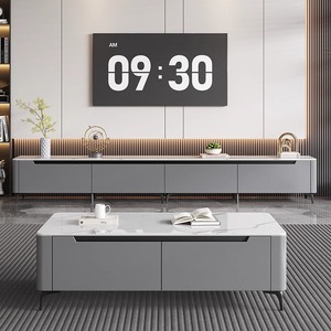 <span class=keywords><strong>Meuble</strong></span> <span class=keywords><strong>TV</strong></span> contemporain - Couleur <span class=keywords><strong>gris</strong></span> et blanc, parfait pour les petits appartements - Product Image 5