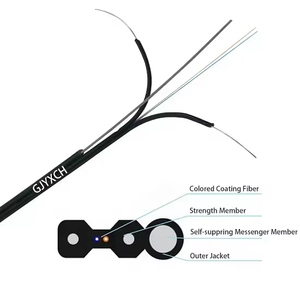 Vente chaude, prix d'usine bas, câble à fibres optiques tout diélectrique à 1/2/4 cœurs, câble de descente en forme de 8, GJYXCH - Product Image 3