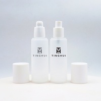 Seyahat Boyu Cep Tipi PP 15ml 30ml 50ml 80ml 100ml Buzlu Şeffaf Kozmetik Vakumlu Havasız Pompalı Şişe Cilt Bakım Kremi ve Serumu