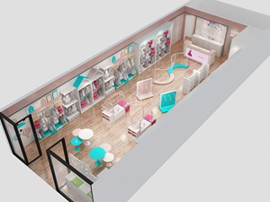 Đồ Nội Thất Cửa Hàng Bán Lẻ Đồ Trang Trí Cửa Hàng Quần Áo Em Bé Trưng Bày Cửa Hàng Quần Áo Trẻ Em - Product Image 5