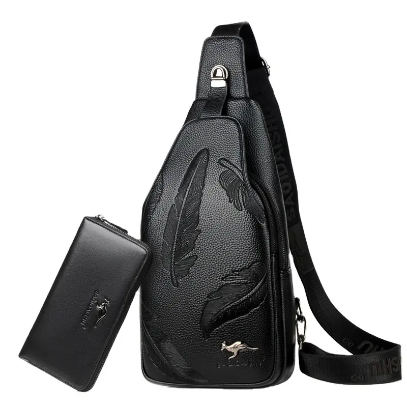 Новая стильная мужская нагрудная сумка, модная повседневная сумка через плечо в Корейском стиле, деловая Мужская нагрудная сумка