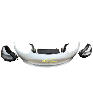Arnés de Rejilla de Parachoques Delantero Usado, Faros Delanteros, Capó, Rejilla de Radar con Recortes de Luz Antiniebla, Modelo <span class=keywords><strong>Tesla</strong></span> 3, Original - Product Image 5