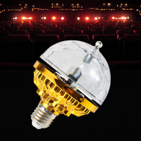 Noël Dj Party Led Ampoule E27 Base Rgb Coloré Mini Led Par Lumière Scène Rotative Boule Lampe Disco Led Stage Lights