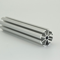 Présentoirs modulaires sur mesure Systèmes d'encadrement de cabines Profilés aluminium à colonne octogonale usinés CNC Brochage de perçage +/-0.01mm