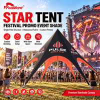 Tente de sport imperméable FEAMONT Star Shade Canopy pour zone des spectateurs de tournoi, zone de restauration, fabrication directe OEM ODM