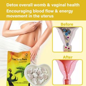 Chinaherbs Usine OEM/ODM Vente en gros 100% Herbes naturelles Perle de détox Yoni Soins féminins vaginaux Sans œstrogène Sans paraben - Product Image 2
