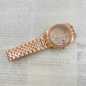 Boîtier de montre 36/39mm Diam-ond Bezel avec verre saphir et bracelet président en acier inoxydable pour mouvement NH35 NH36 - Product Image 6