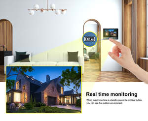 ออดวิดีโอไร้สายขนาด2.4GHz ขนาด7นิ้วพร้อมฟังก์ชั่นการมองเห็นตอนกลางคืนด้วยอินฟราเรดสำหรับอพาร์ทเมนต์ - Product Image 2