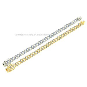 Men's and women's Cuban chain <b>bracelet</b>, nightclub dancing cool colored Miami <b>bracelet</b> accessories width 9mm - Product Image 5