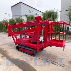 Trung Quốc Nhà Máy bán hàng trực tiếp Cherry <span class=keywords><strong>picker</strong></span> thủy lực Crawler Spider Telescopic Boom Lift - Product Image 6