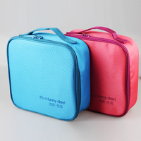 Ensemble de boîte à lunch et bouteille en plastique alimentaire portable pour enfants et étudiants, avec sac isotherme et couverts, bento simple et portable