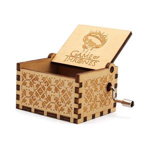 <span class=keywords><strong>Caja</strong></span> de mano de madera para graduación, Juego de tronos tallados, regalo <span class=keywords><strong>Musical</strong></span> Vip, máquina de música - Product Image 4