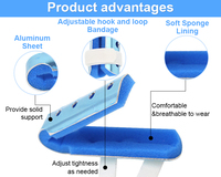 Fixation de l'auriculaire en aluminium Fracture Redresseur Support Brace Index Middle Finger Splint