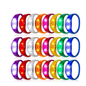 Pulsera LED para Fiestas, Pulsera LED Activada por Sonido, Pulsera LED con Control Remoto - Product Image 1